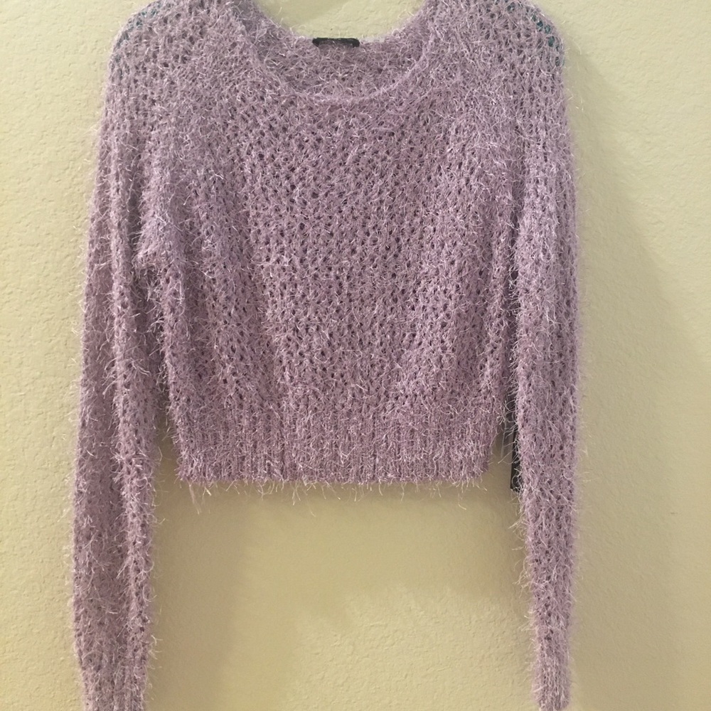 Purple crop top